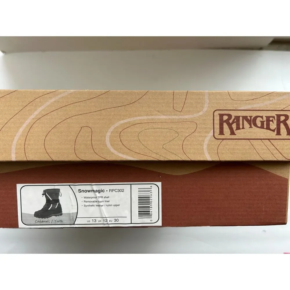 Ranger Insulated Snow Boots Youth US size 13